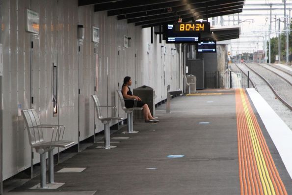 Who designs this crap - the seats at the new North Williamstown station are sky high