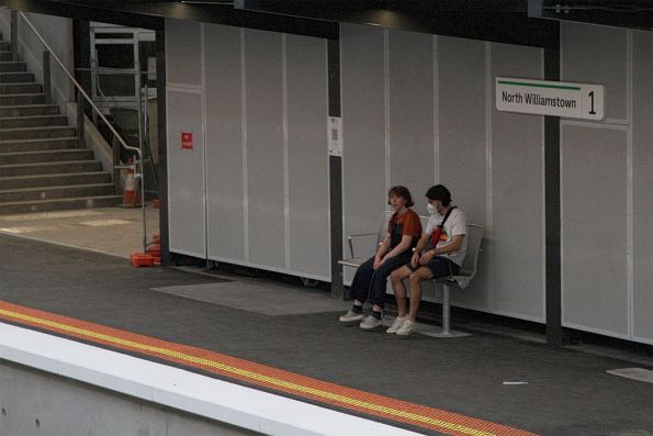 Who designs this crap - the seats at the new North Williamstown station are sky high