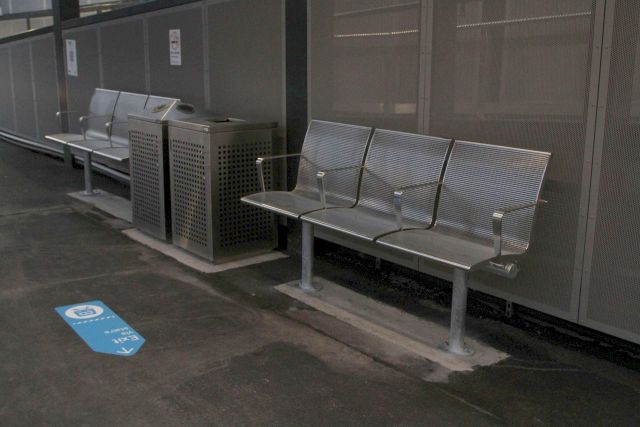 Every seat at the new station is stupidly high