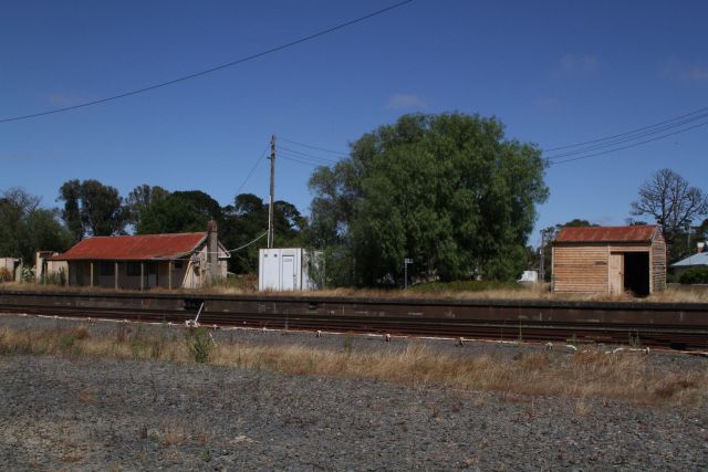 Station building and platform still in place at Maroona