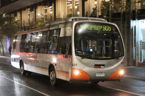 Kinetic bus #631 7254AO on route 906 at Lonsdale and Swanston Street