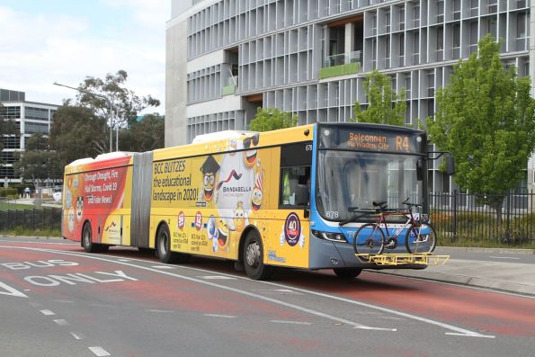 Transport Canberra articulated bus #678 on route R4 at Westfield Belconnen