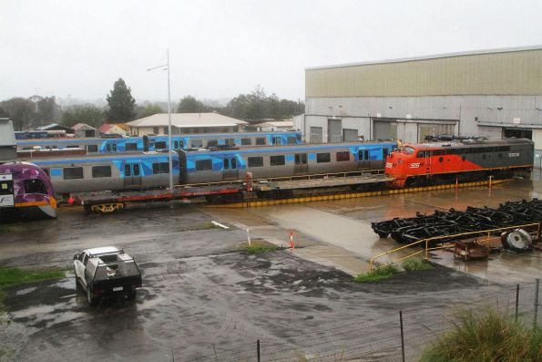 EDI Comeng carriages 517M, 1117T and 439M among those awaiting scrapping at the Bendigo Rail Workshops