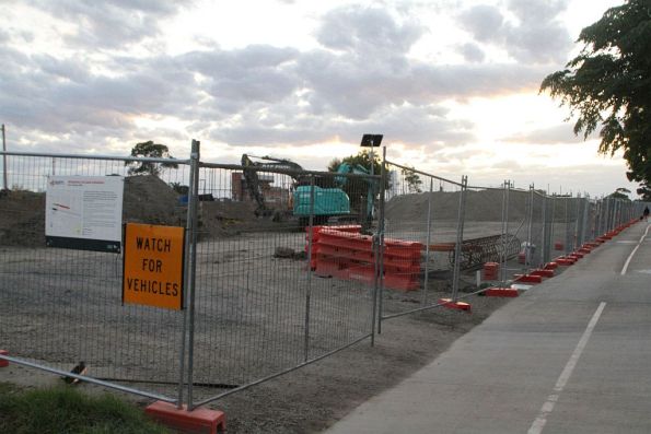 Trees chopped down for the 300 space 'temporary' car park beside Rupert Street, West Footscray