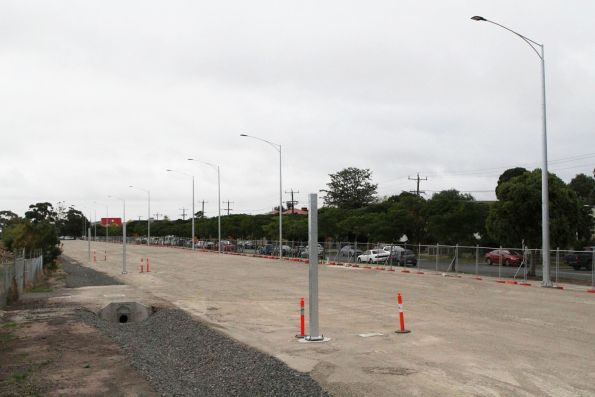 Temporary car park expansion at Tottenham station taking shape