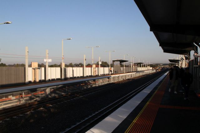 Token number of passenger shelters on platform 2