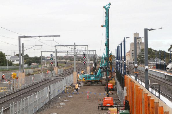 Piling rig continues work on foundations at the up end of Sunshine platform 2