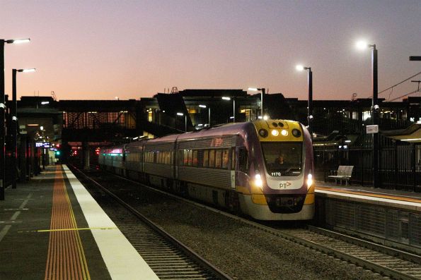 VLocity VL70 leads a classmate out of Sunshine on the up