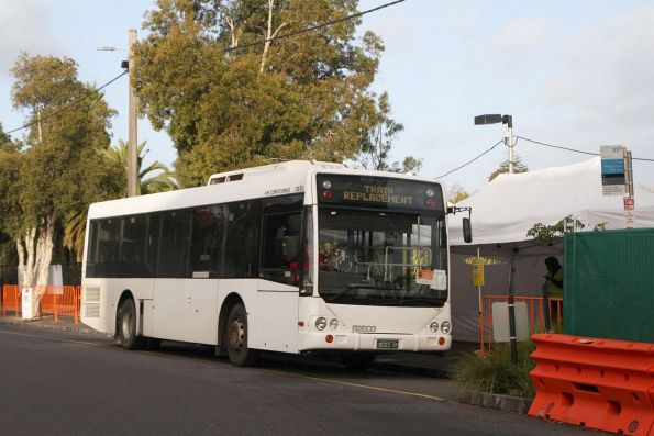 Sundancer bus BS03YF at Camberwell station on a rail replacement service