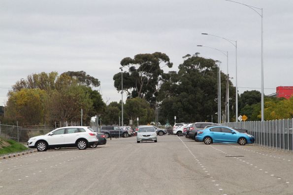 Only a handful of drivers making use of the new Melbourne Airport Rail temporary car park at Tottenham