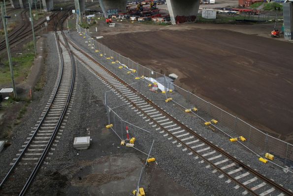 New southern leg of the triangle, connecting the Swanston Dock sidings to Appleton Dock