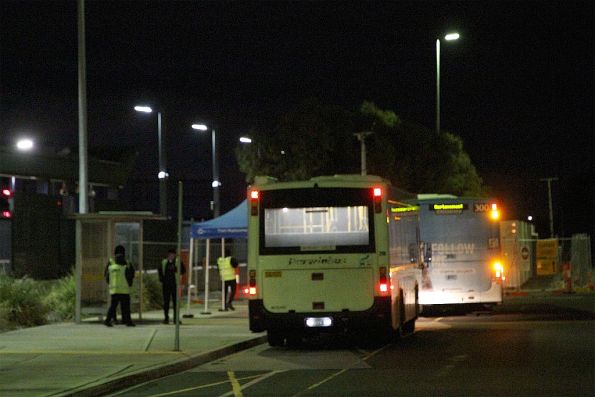 For some reason rail replacement buses using the southern car park tonight