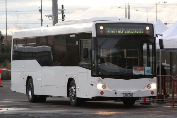 Driver Bus Lines #43 1043AO on a Sunbury rail replacement service at Sunshine station