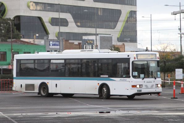 Nuline Charter bus #203 BS07NM on a Sunbury rail replacement service at Sunshine station