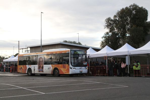 CDC Wyndham bus #291 BS07FV on a Sunbury rail replacement service at Sunshine station