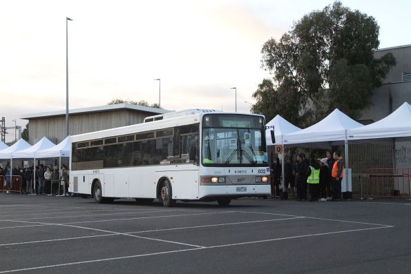 Kinetic bus #802 8243AO on a Sunbury rail replacement service at Sunshine station