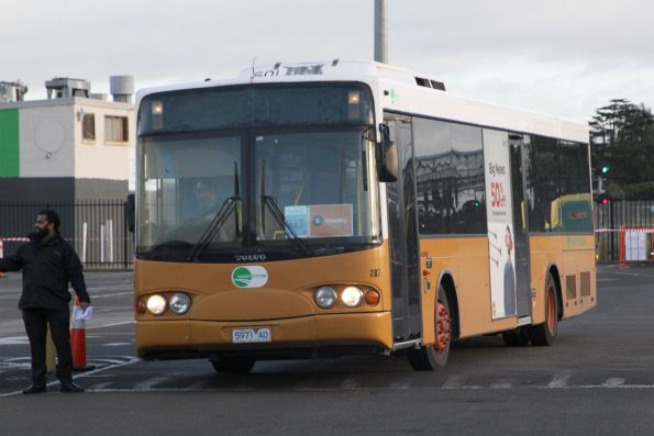 Transit Systems bus #287 5971AO on a Sunbury rail replacement service at Sunshine station