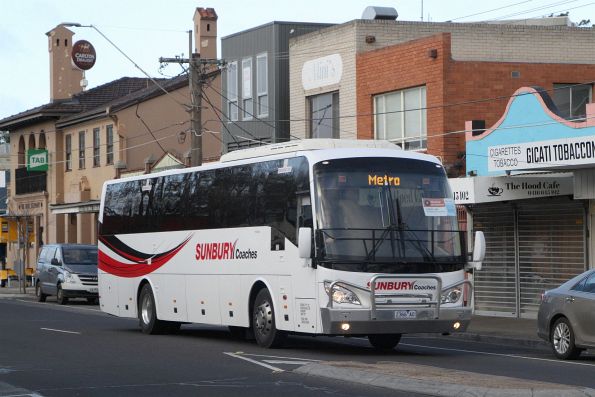 Sunbury Coaches #66 2366AO on a Sunbury rail replacement service at Sunshine station