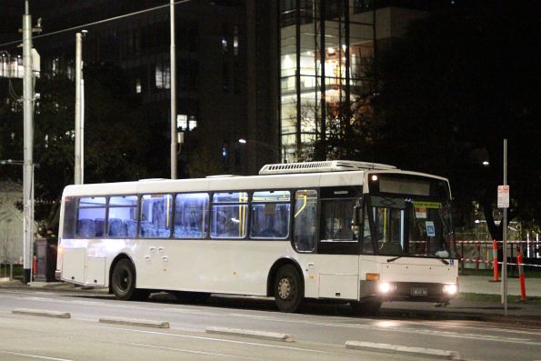 ABC Tours bus BS10QV on a Sunbury rail replacement service at Flagstaff Gardens