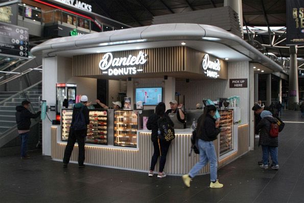 Daniel's Donuts have setup shop on the Collins Street concourse at Southern Cross Station