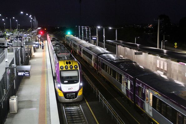 VLocity VL103 and VL00 arrive into Waurn Ponds on the down