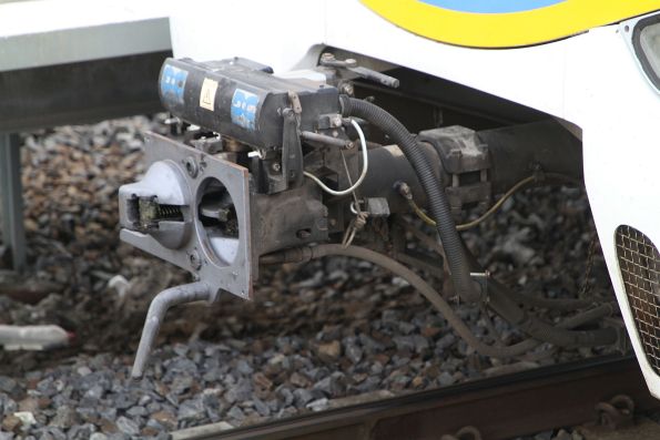 Dellner coupler at the end of a Siemens train