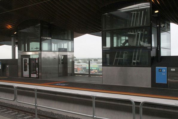 Pair of operational lifts at Pakenham platform 1