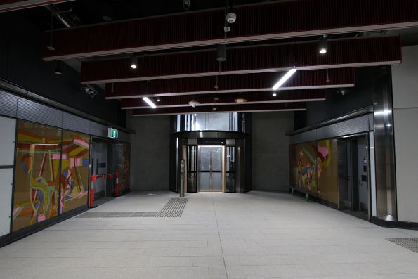 Lift at the Albert Road entrance to Anzac station