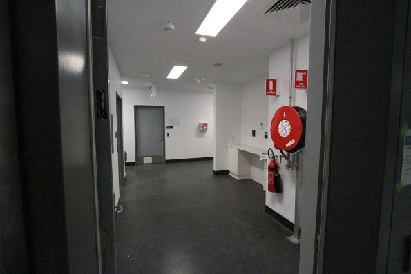 Entrance to the back of house area at Anzac station