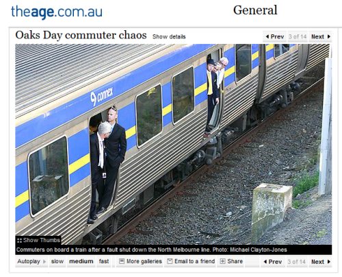 Oaks Day train failures, 2008