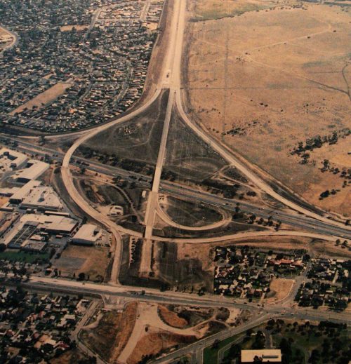 Tullamarine Freeway / Western Ring Road interchange - circa 1992