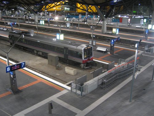 Last train at Southern Cross