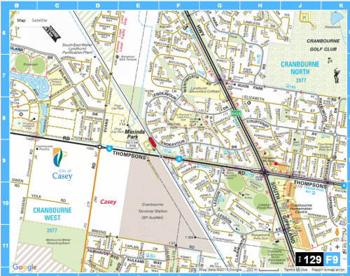 Cranbourne line level crossings - Thompsons Road