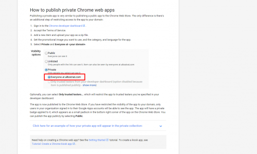 'Altostrat' mentioned in a Google tutorial for building Chrome apps